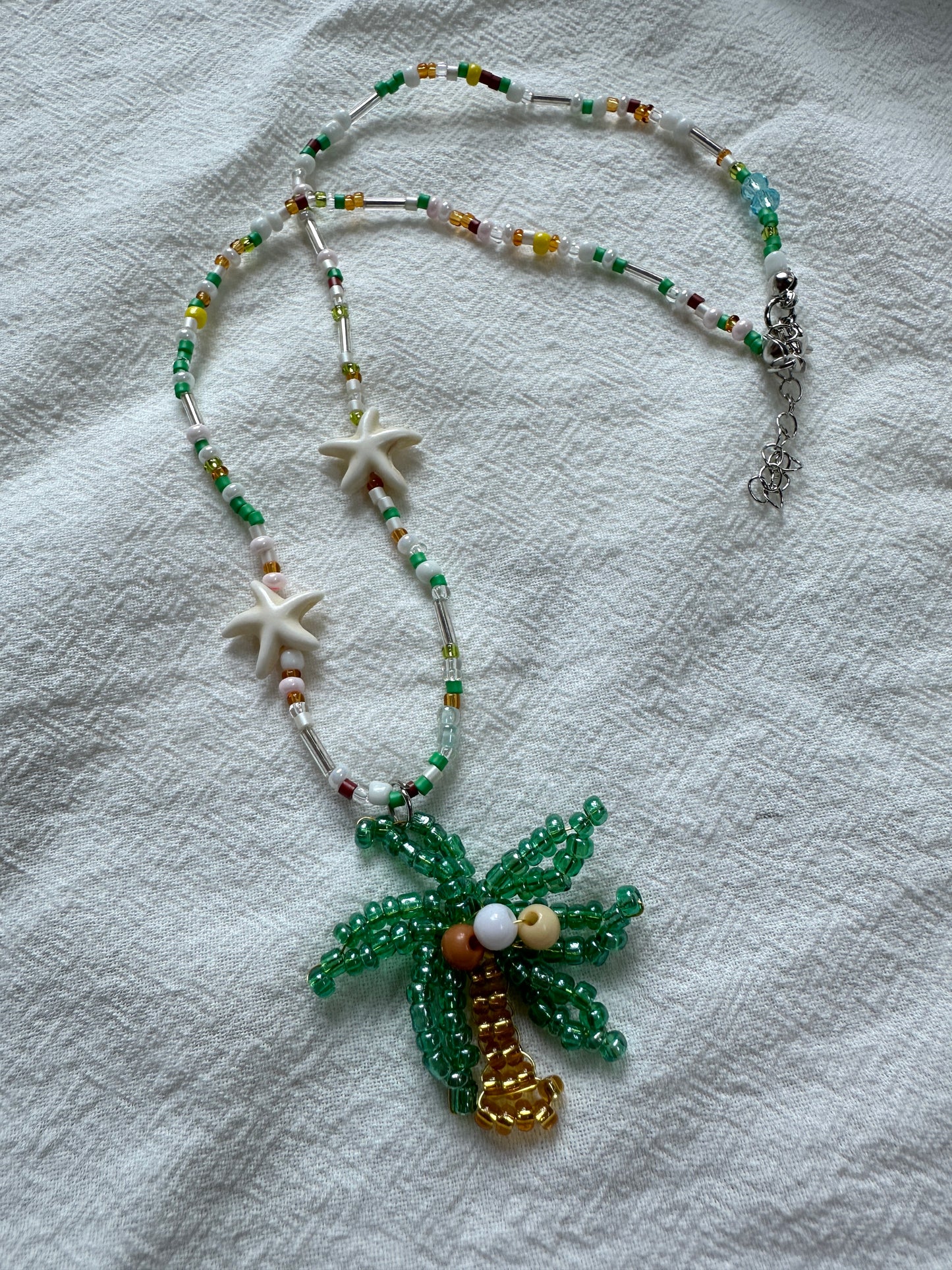 Lilo Coconut Tree Beaded Necklace