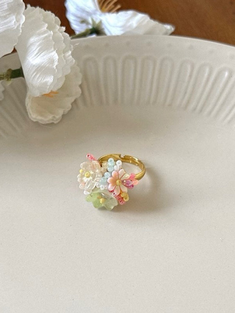 Aurora Bead Bloom Ring