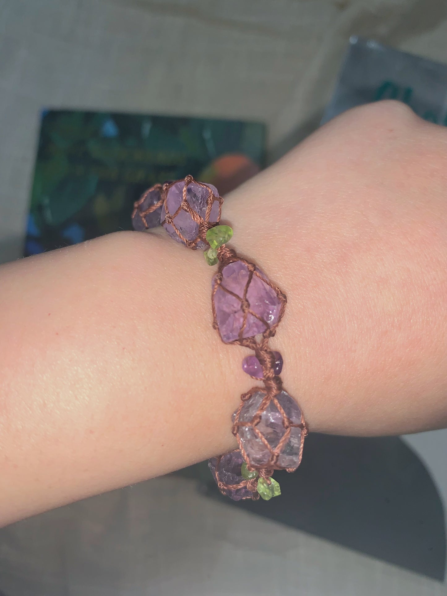 Elvina Purple Crystal Bracelet