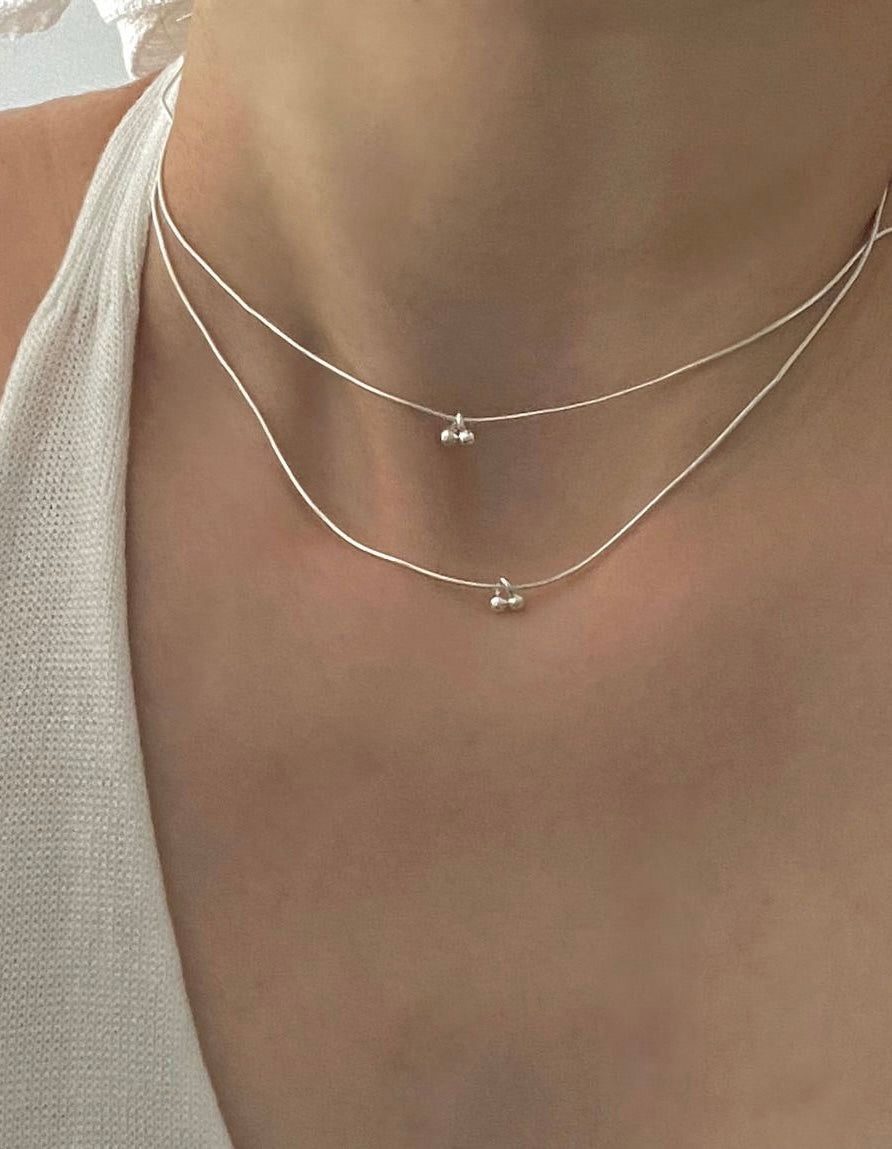 Millie Mini Cherry Charm Necklace