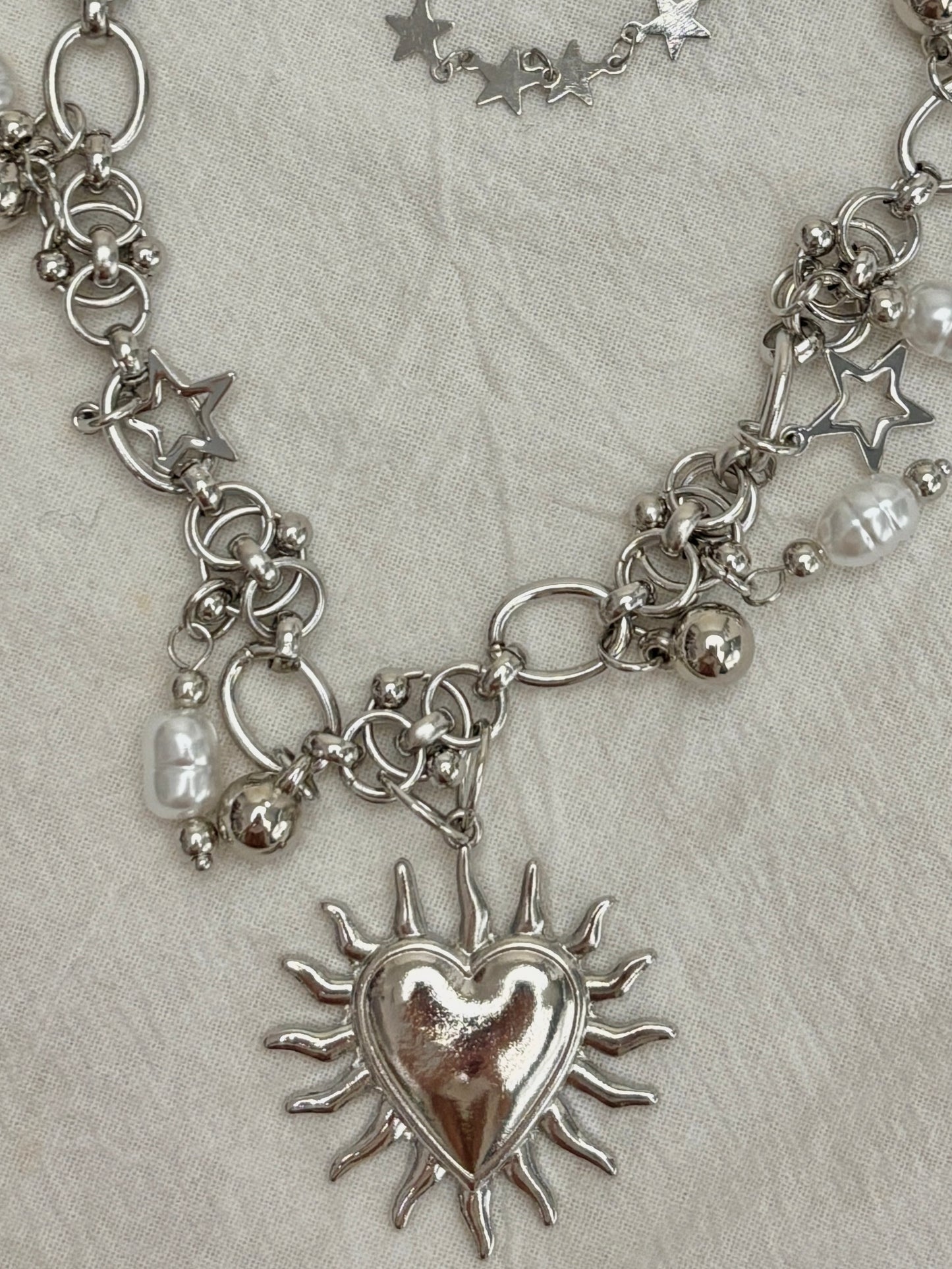 Lunaria Heart Pendant Necklace