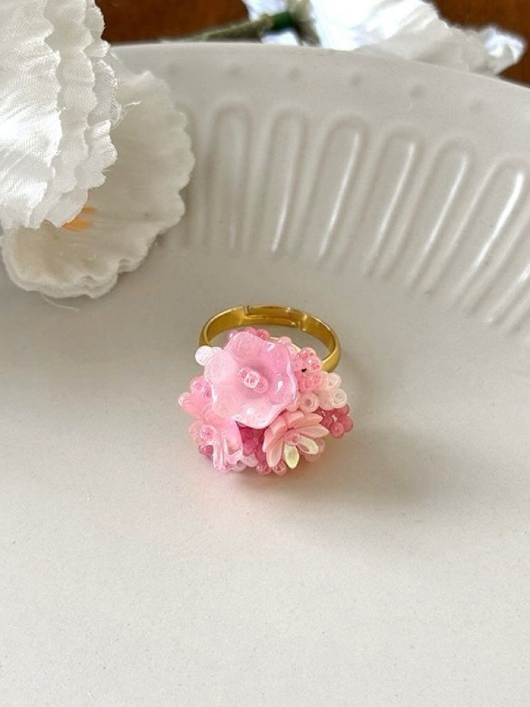 Aurora Bead Bloom Ring