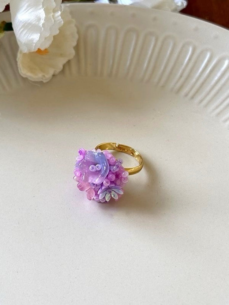 Aurora Bead Bloom Ring