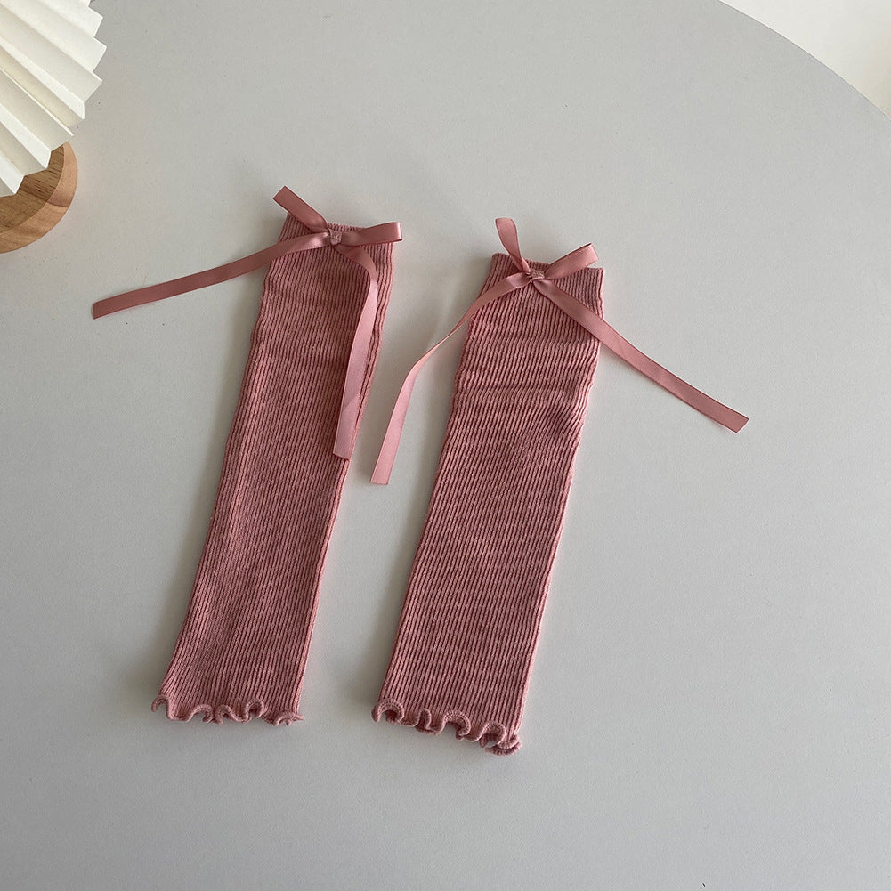 Elara Bow Ruffle Legwarmers