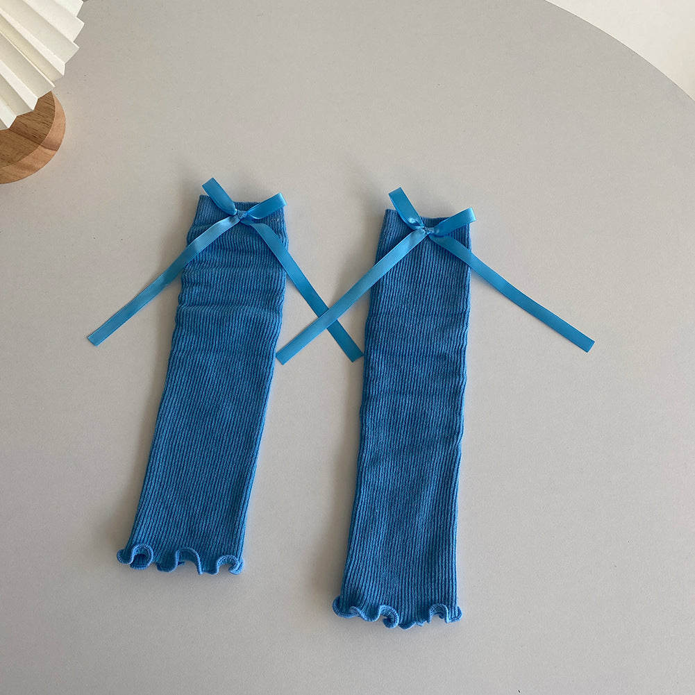 Elara Bow Ruffle Legwarmers