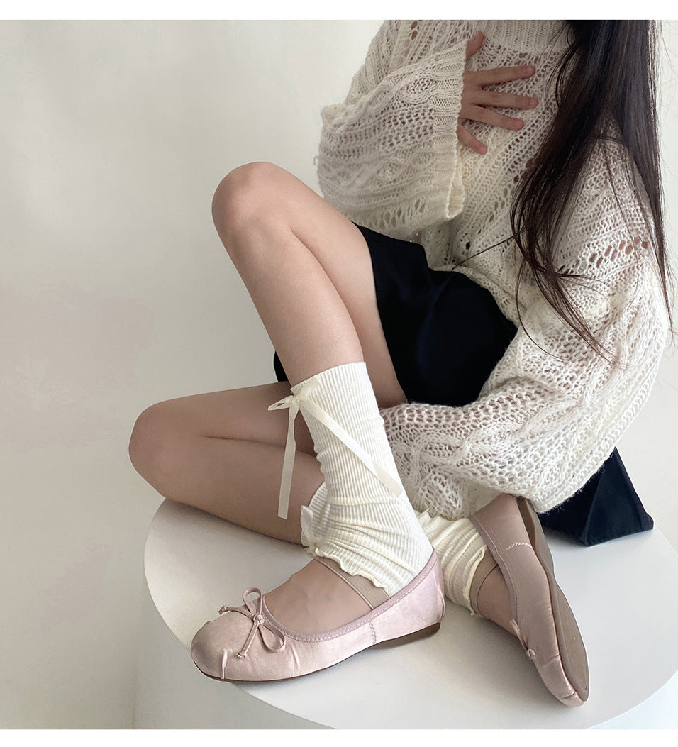 Elara Bow Ruffle Legwarmers