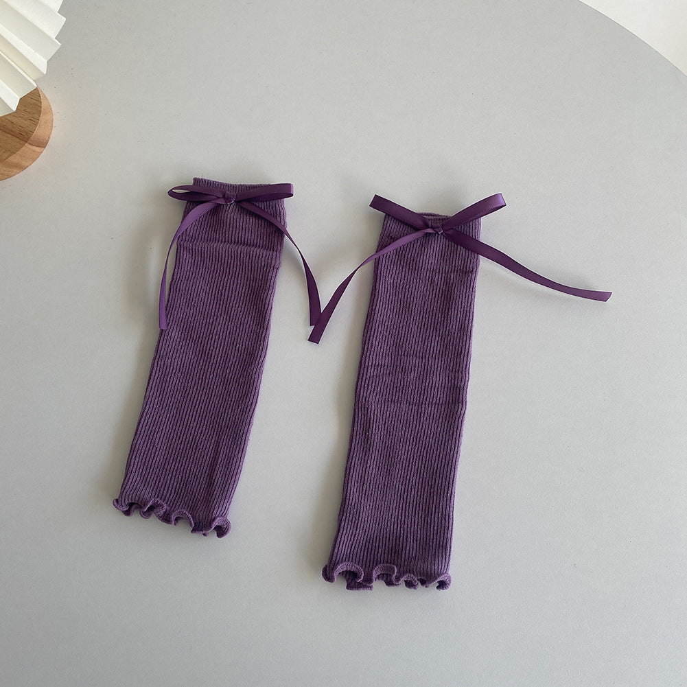 Elara Bow Ruffle Legwarmers