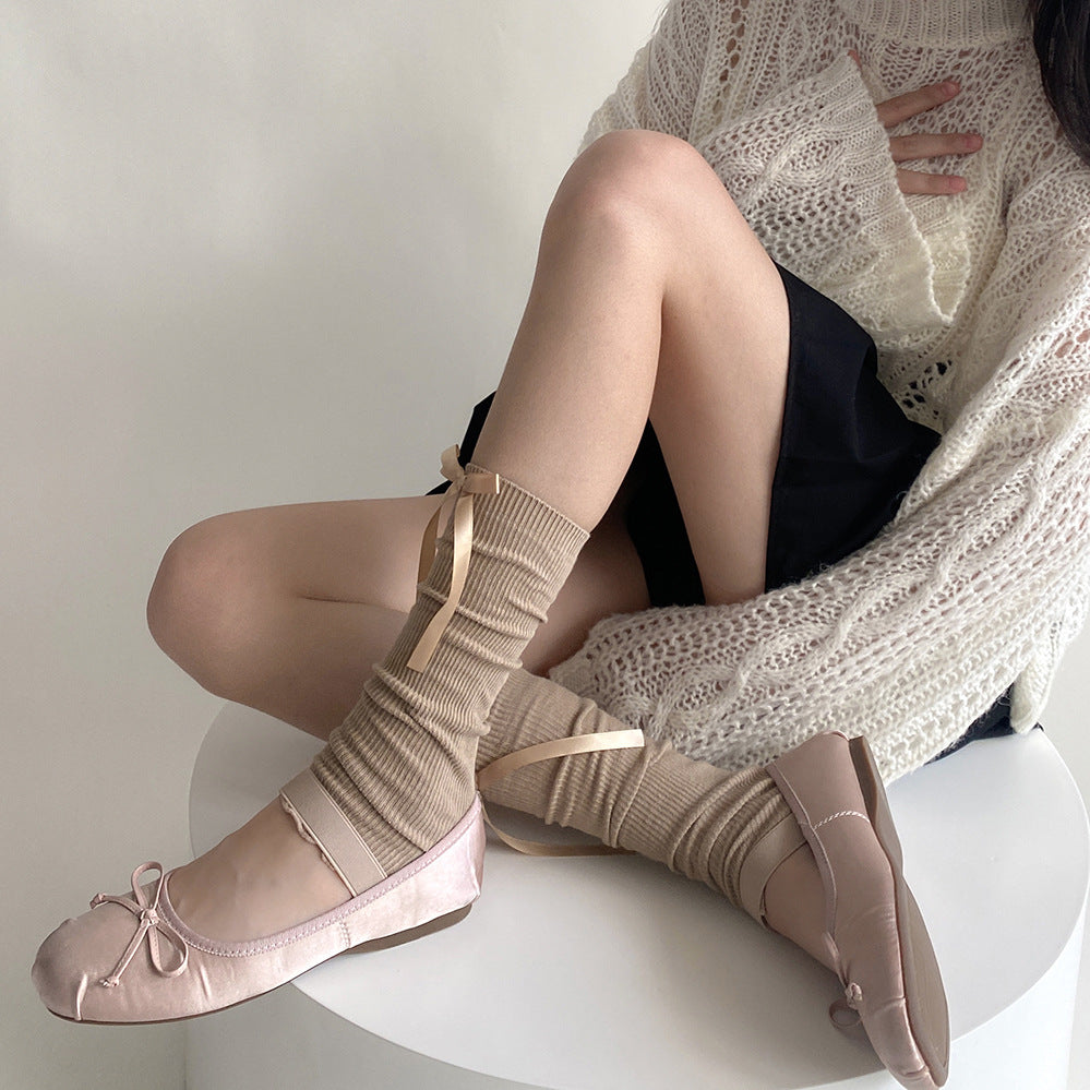 Elara Bow Ruffle Legwarmers