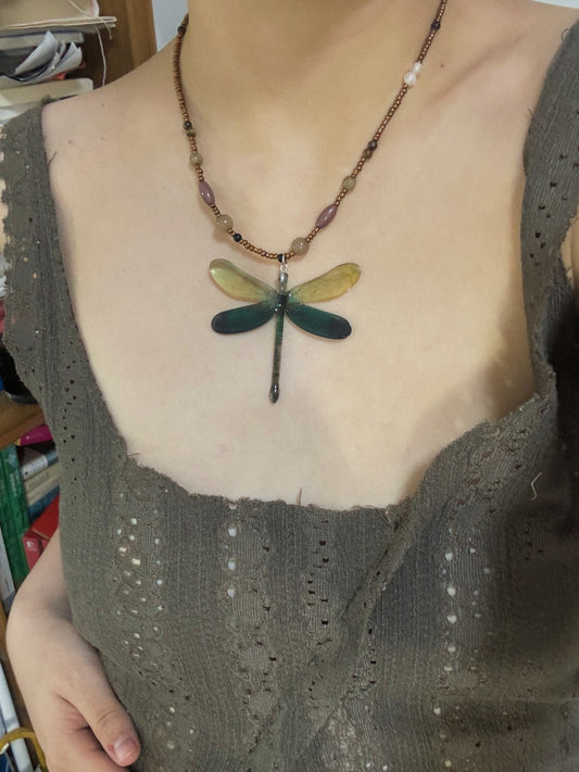 Alessia Dragonfly Fairy Necklace