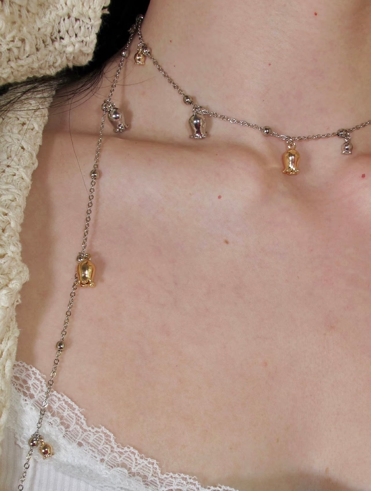 Elowen Lily Garland Necklace