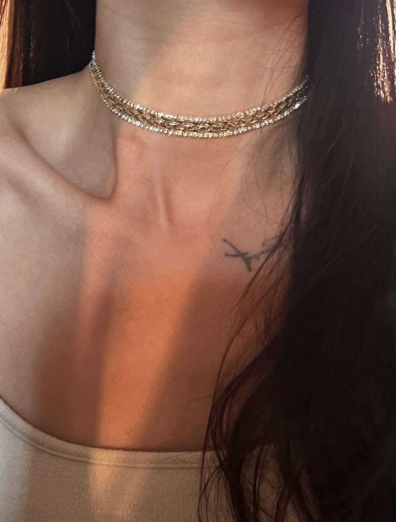 Elodie Gleam Chain Choker