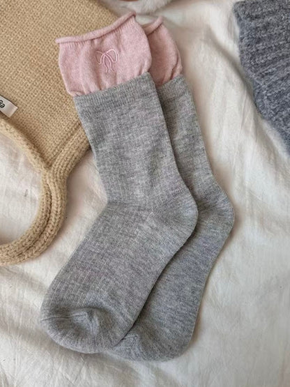 Heidi Bow Knit Sock Set