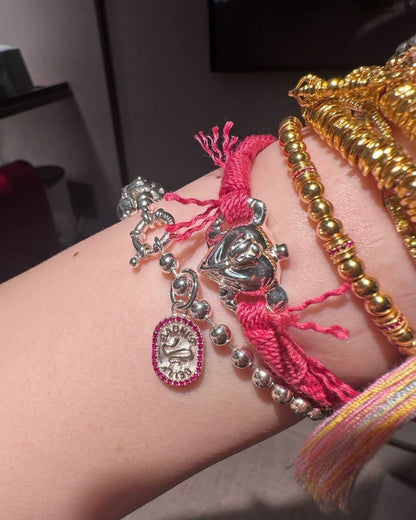 Rhea Pink Heart Bracelet