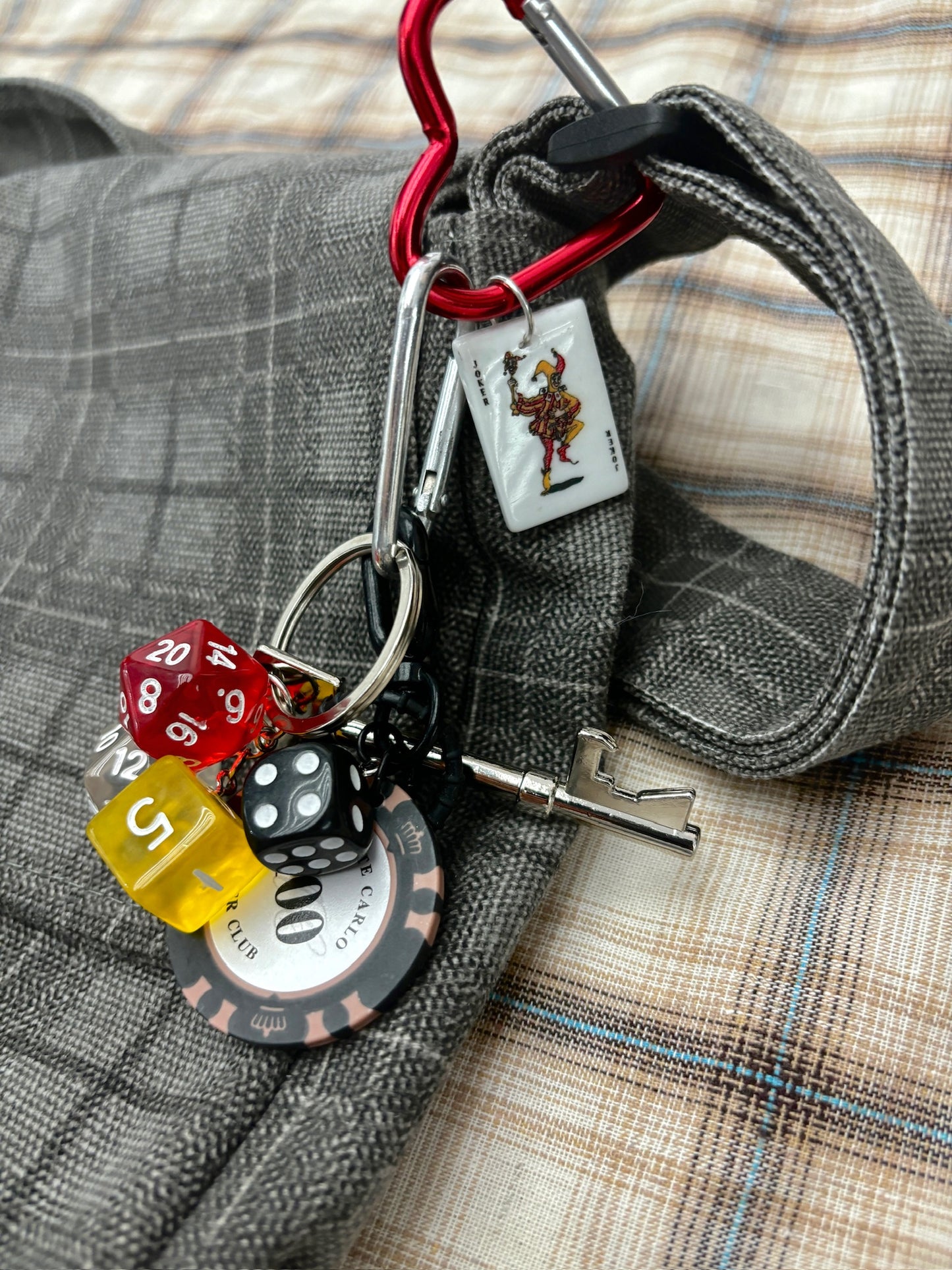 Harley Joker Dice Bag Charm