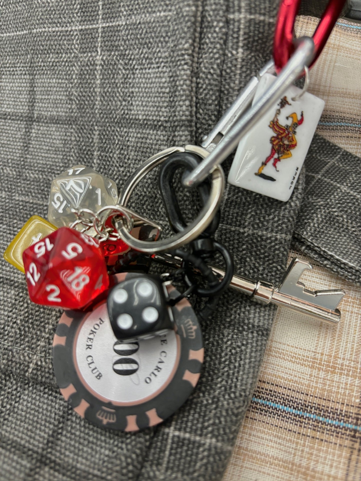 Harley Joker Dice Bag Charm