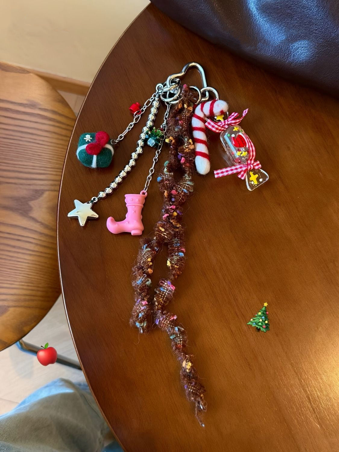 Noelle Candy Cane Bag Charm