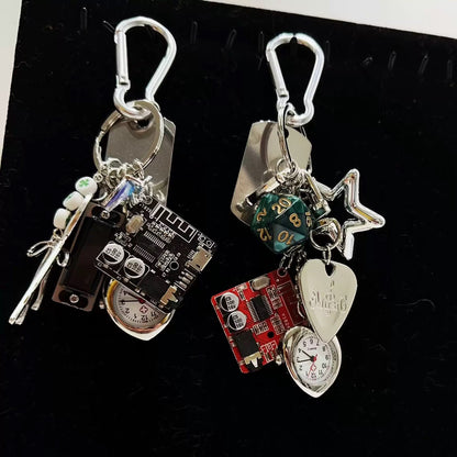 Pixel Circuit Bag Charm