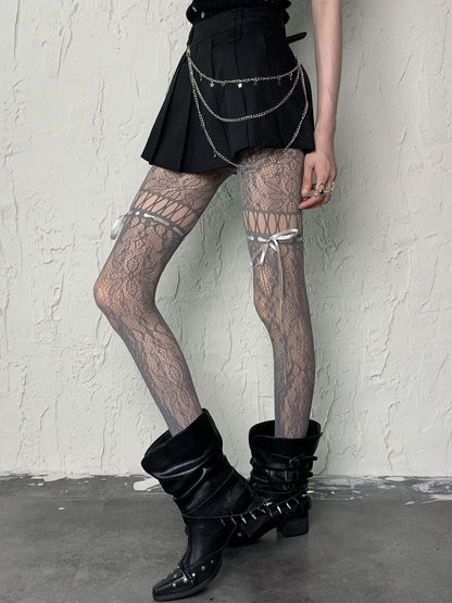 Pixie Crisscross Lace Tight