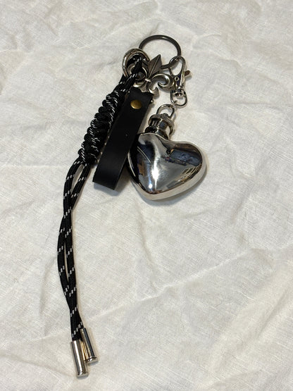 Miley Heart Flask Bag Charm