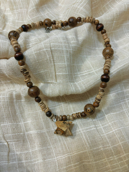 Hazel Wooden Necklace