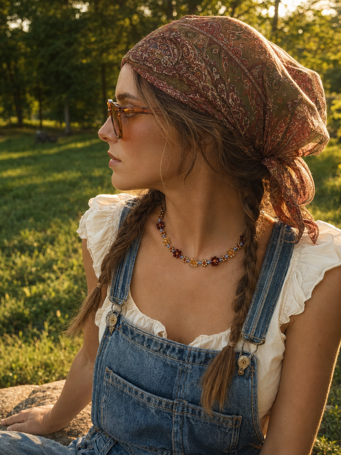 Cecily Wildflower Garden Necklace & Bracelet