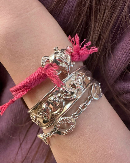 Rhea Pink Heart Bracelet