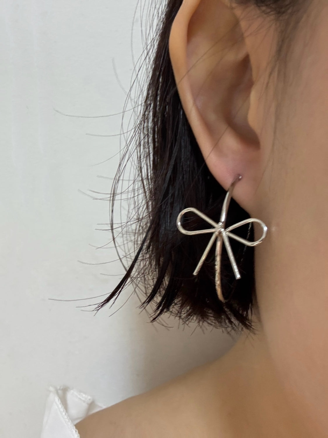Sylvie Bow Hoop Earrings