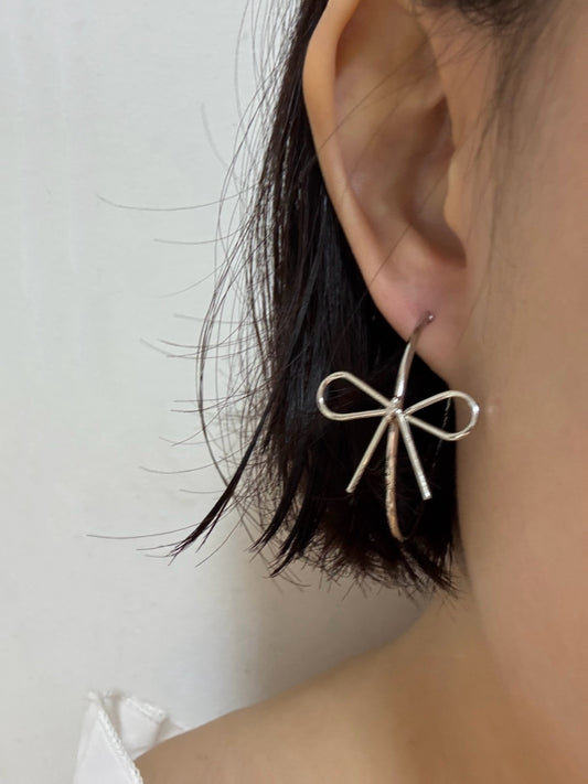 Sylvie Bow Hoop Earrings