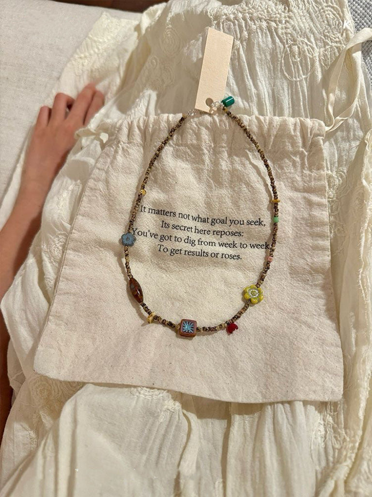 Raya Bead Summer Necklace
