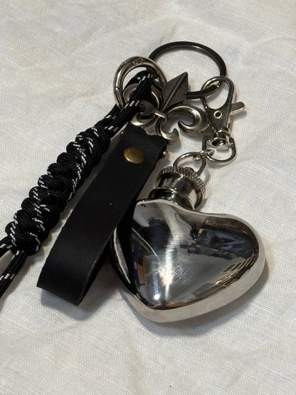 Miley Heart Flask Bag Charm