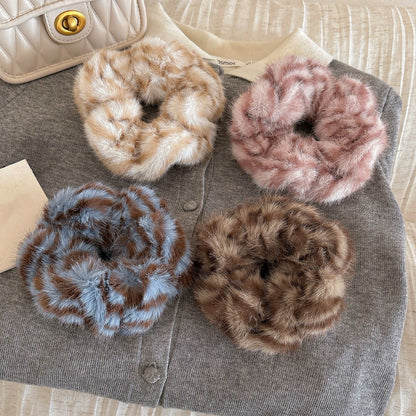 Kaia Plush Fur Scrunchie
