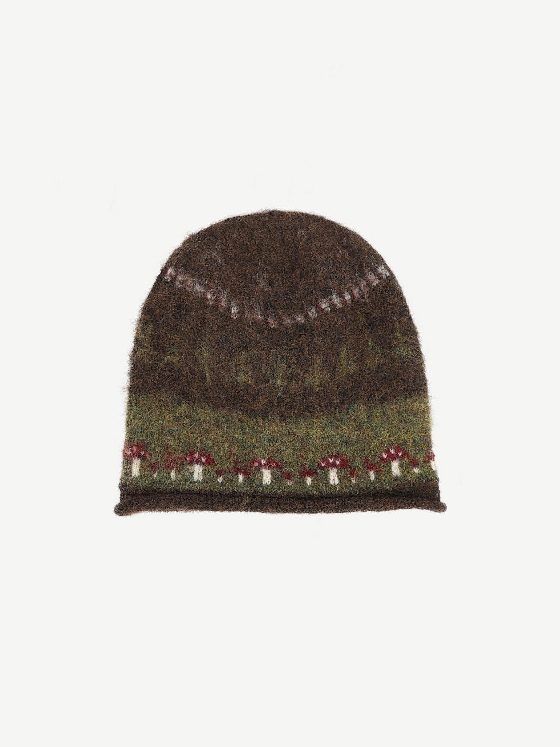 Willow Fuzzy Patterned Knit Beanie