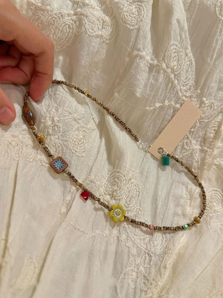 Raya Bead Summer Necklace