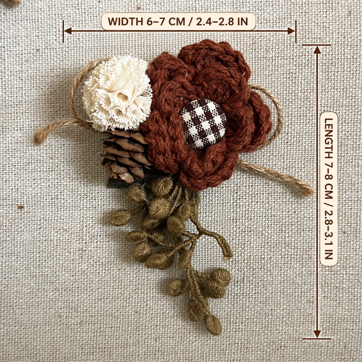 Alma Woodland Bloom Brooch