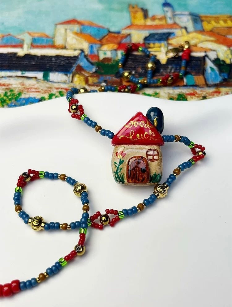 Clover Cottage Clay Necklace