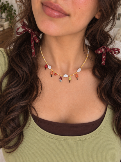 Willa Amber Cloud Charm Necklace