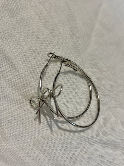 Sylvie Bow Hoop Earrings