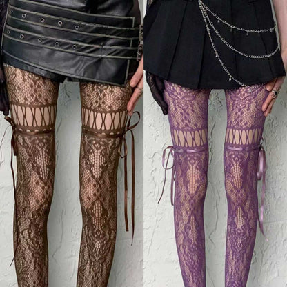 Pixie Crisscross Lace Tight