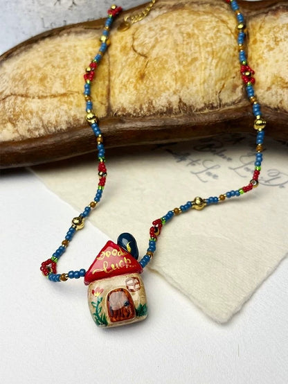 Clover Cottage Clay Necklace