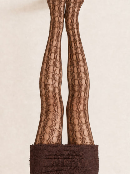 Sabine Ripple Mesh Tights