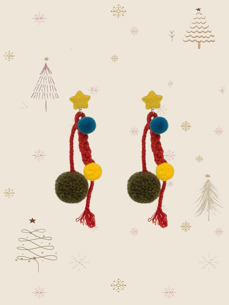 Mila Braided Wool Earrings