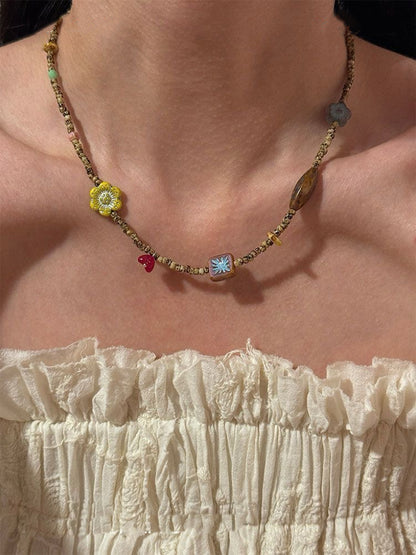 Raya Bead Summer Necklace