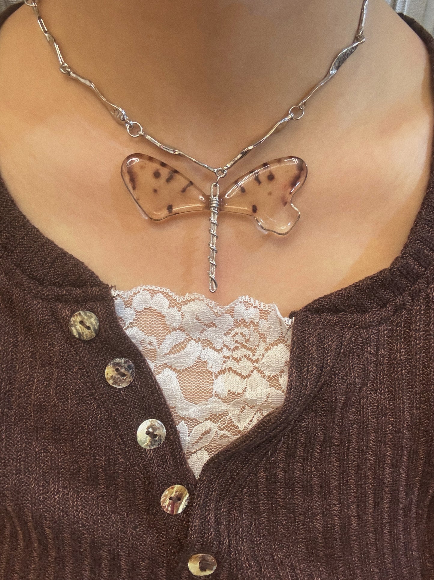 Alessia Dragonfly Fairy Necklace