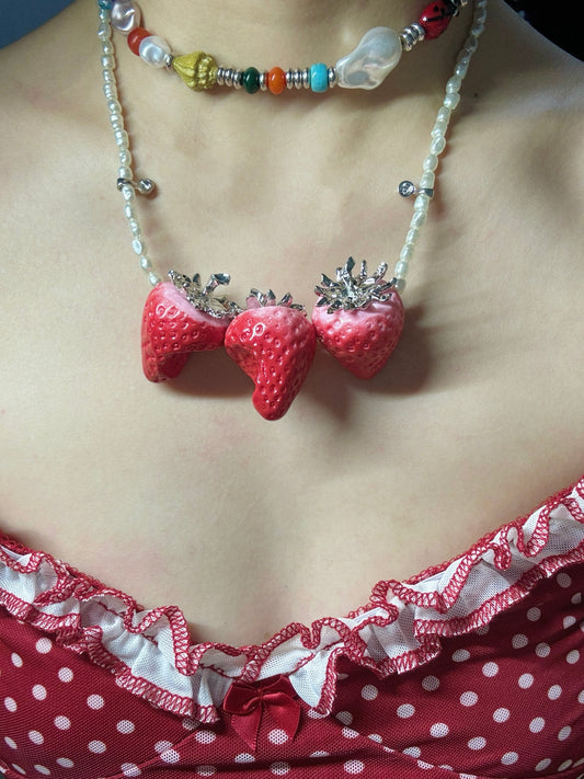 Lucia Strawberry Necklace