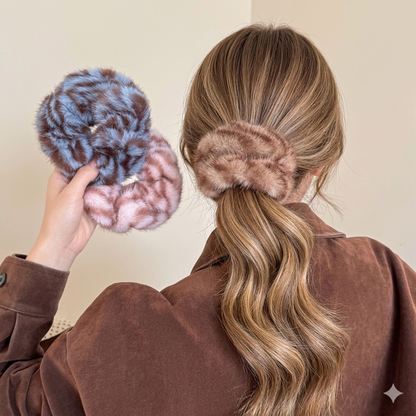 Kaia Plush Fur Scrunchie