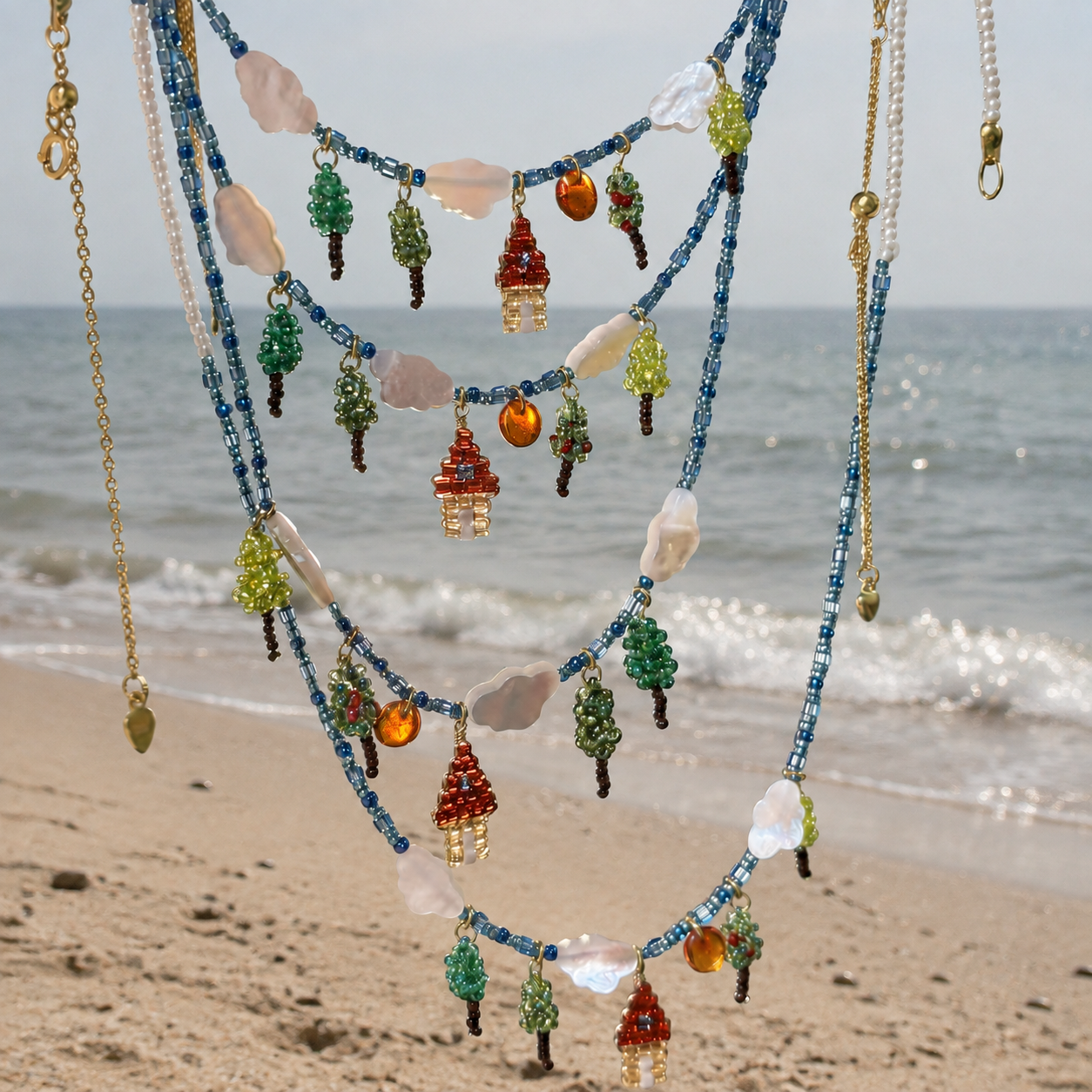 Skye Coastal Escape Charm Necklace