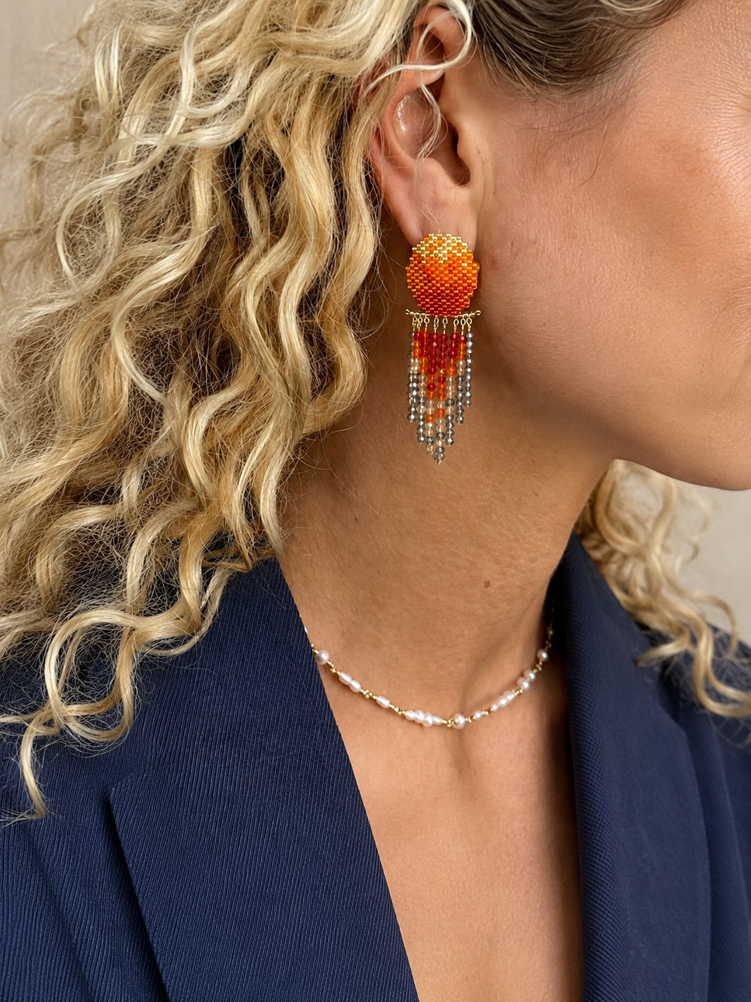 Marisol Sunset Beaded Earrings