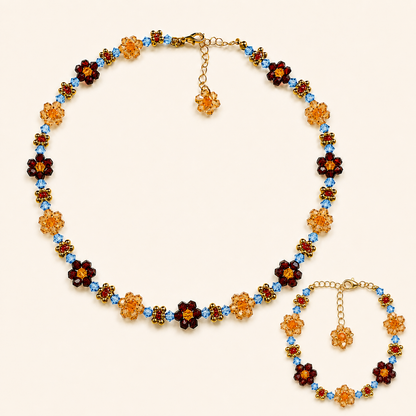 Cecily Wildflower Garden Necklace & Bracelet