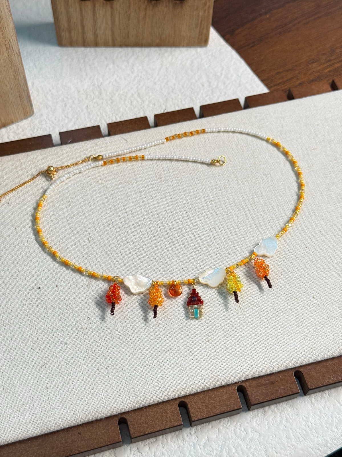 Willa Amber Cloud Charm Necklace