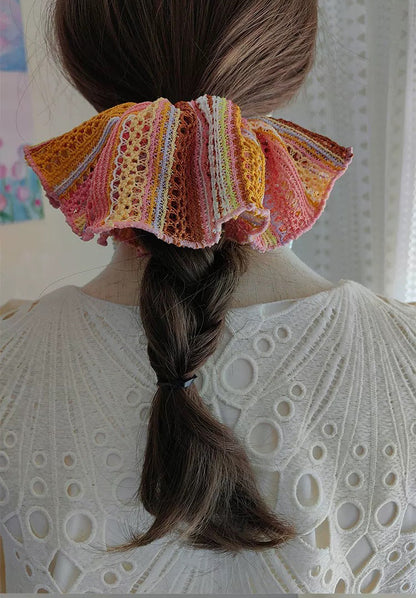 Esther Delicate Knit Scrunchie Duo